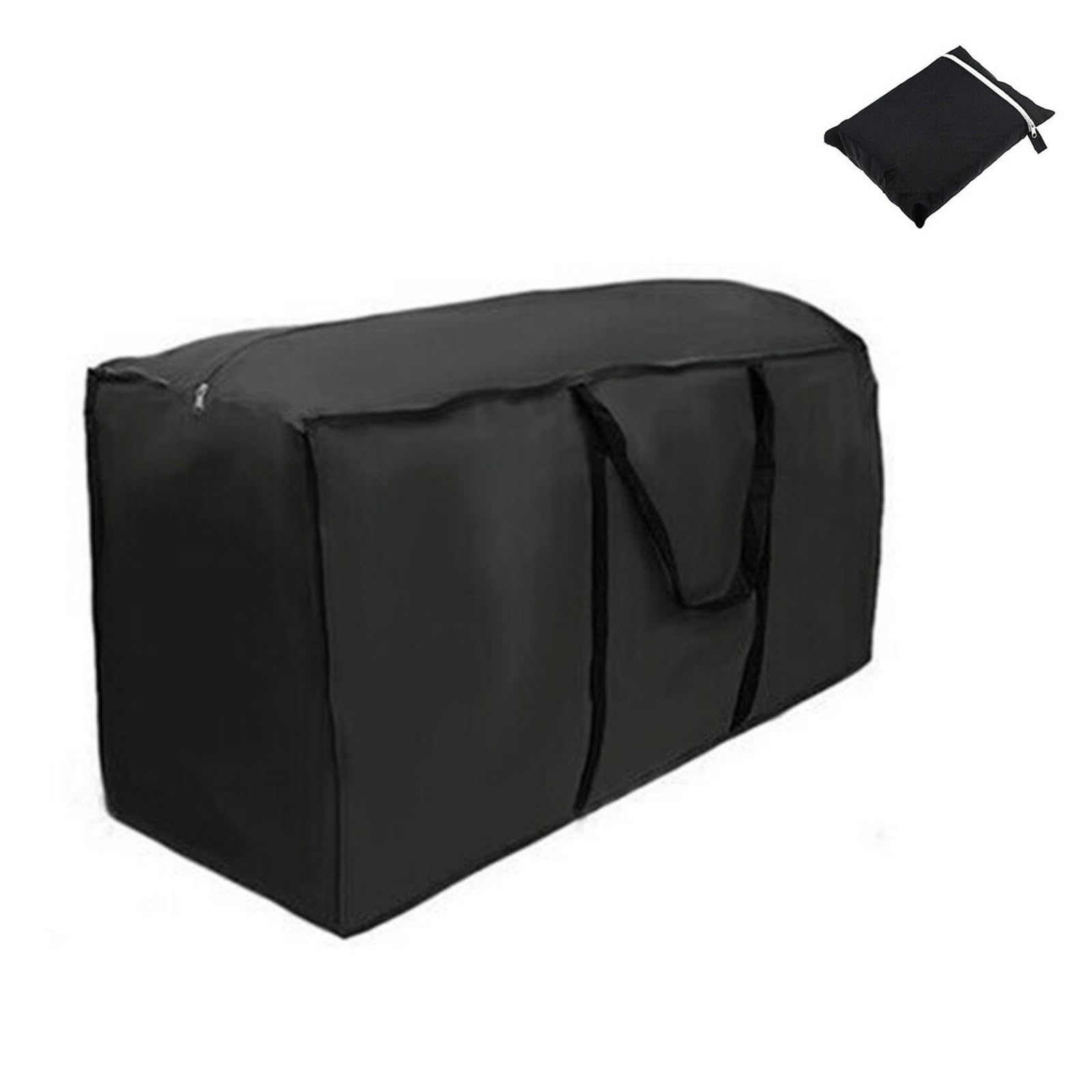 Borsa portaoggetti per mobili da giardino da esterno, impermeabile, 173 x 76 x 51 cm, borsa portaoggetti con cerniera, robusta, anti-UV, antistrappo, in tessuto Oxford, con manico, per