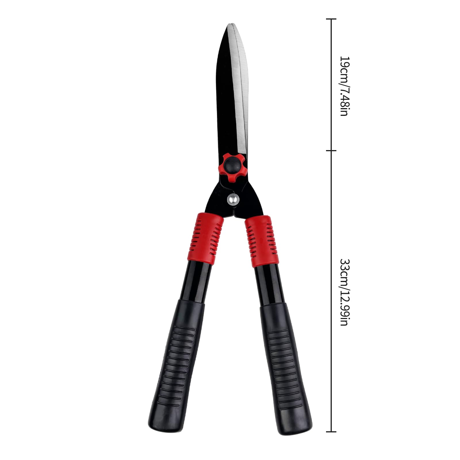 Cisaille à haies, Taille Haie Manuel, Longueur 52cm, Lames en acier Trempé, Poignée doux au Toucher, Tondeuses de Jardin Légères Idéal pour couper Les Pelouses,Les haies et Les Buissons