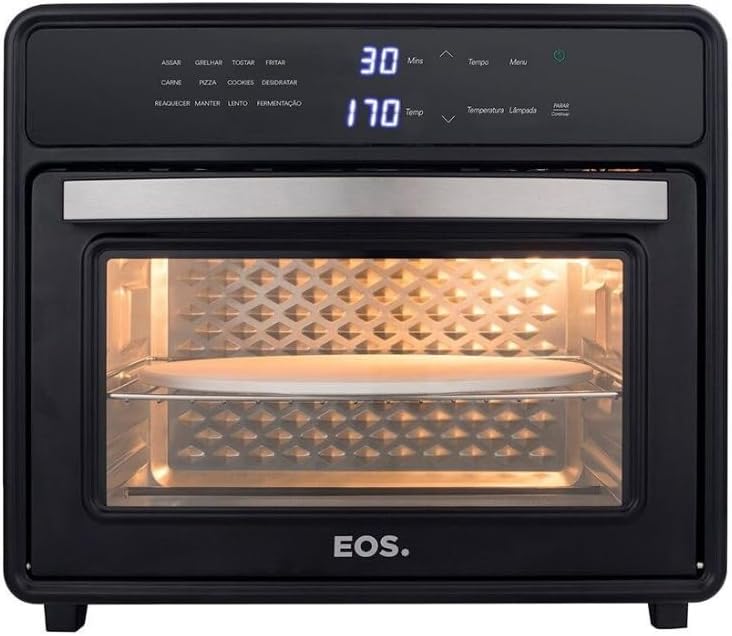 Forno Elétrico e Air Fryer Oven Pizza Eos 30 Litros Premium Digit...