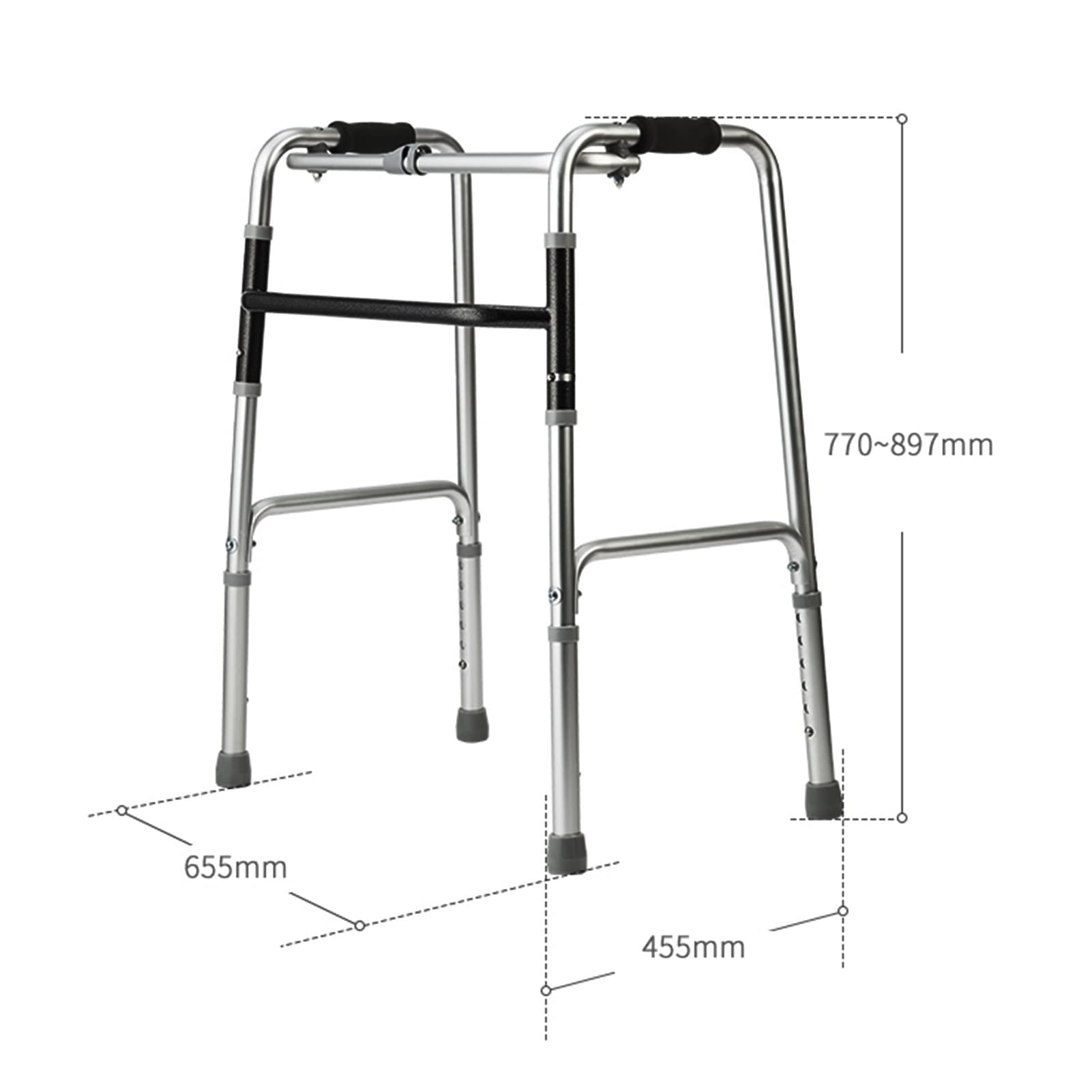 Deambulatore Pieghevole, ausilio per la Mobilità per disabili, sponda per WC per Anziani, disabili o infortunati Stand Up Lofty Ambition Thoughtful