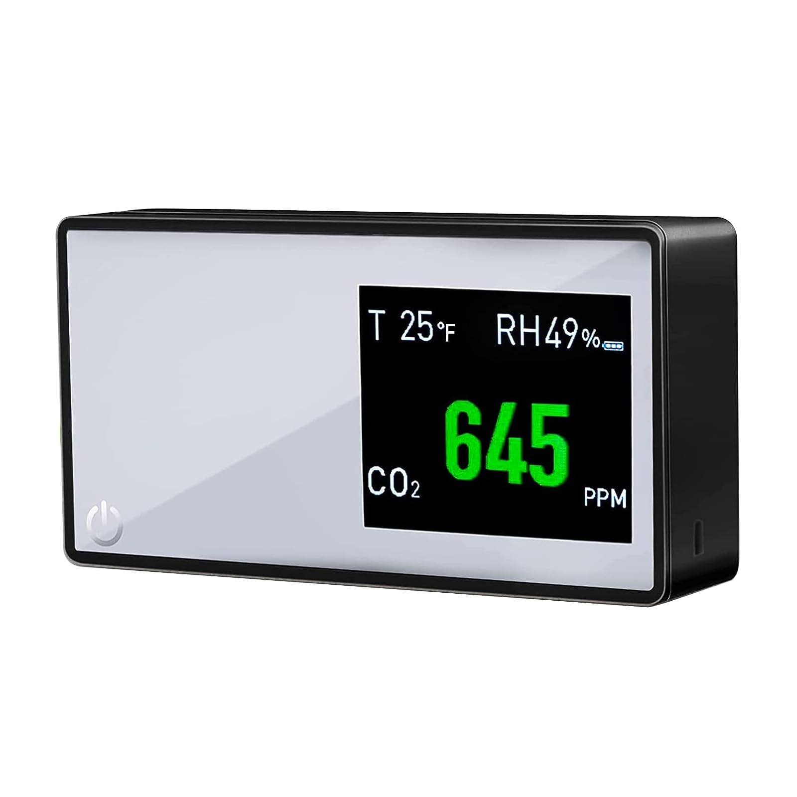 Kalttoy Rechargeable Carbon Dioxide Detector Temperature Humidity CO2 Meter Monitor Air RealtimeAnalysis Tester