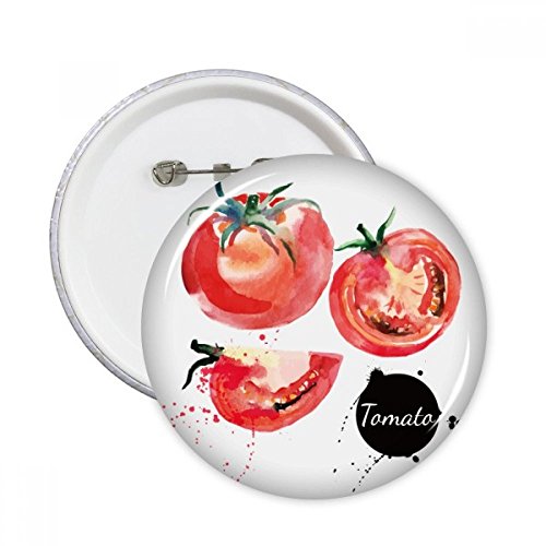 Pins aquarelle tomate haute définition avec finition lisse pour customisation soignée
