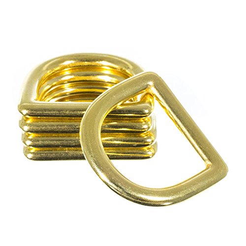 Craft County Brass D-Ring - 1 Inch - DIY Crafting Supplies