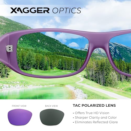 Image of Sports Polarized Sunglasses for Men Wrap Around TR90 Frame Sun Glasses