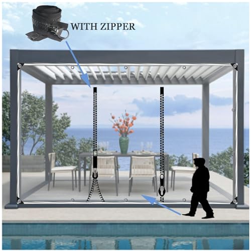 Bâche imperméable résistante aux intempéries avec œillets pour pergola - 6