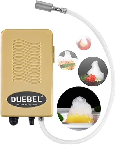 DUEBEL Generador de espuma de gastronomía molecular, kit de generación de espuma portátil (alimentado por batería seca), herramienta de cocina