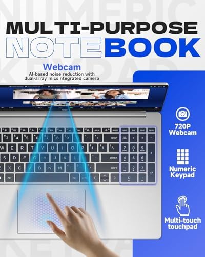 15.6 inch Laptop Computer, 2025/2026 Edition, Intel