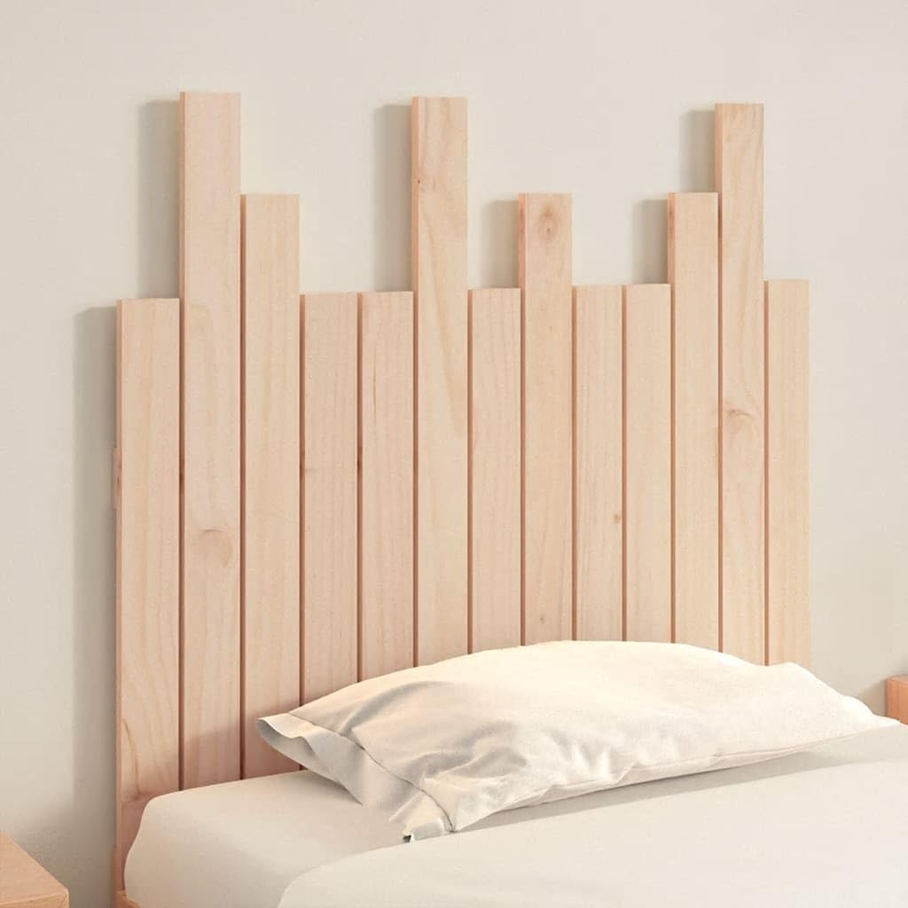 824803 Testiera da Parete 82,5x3x80 cm in Legno Massello di Pino Testata in Legno,Testata Letto Matrimoniale Muebles Dormitorio Spalliera Letto Testiere per Letto Matrimoniale