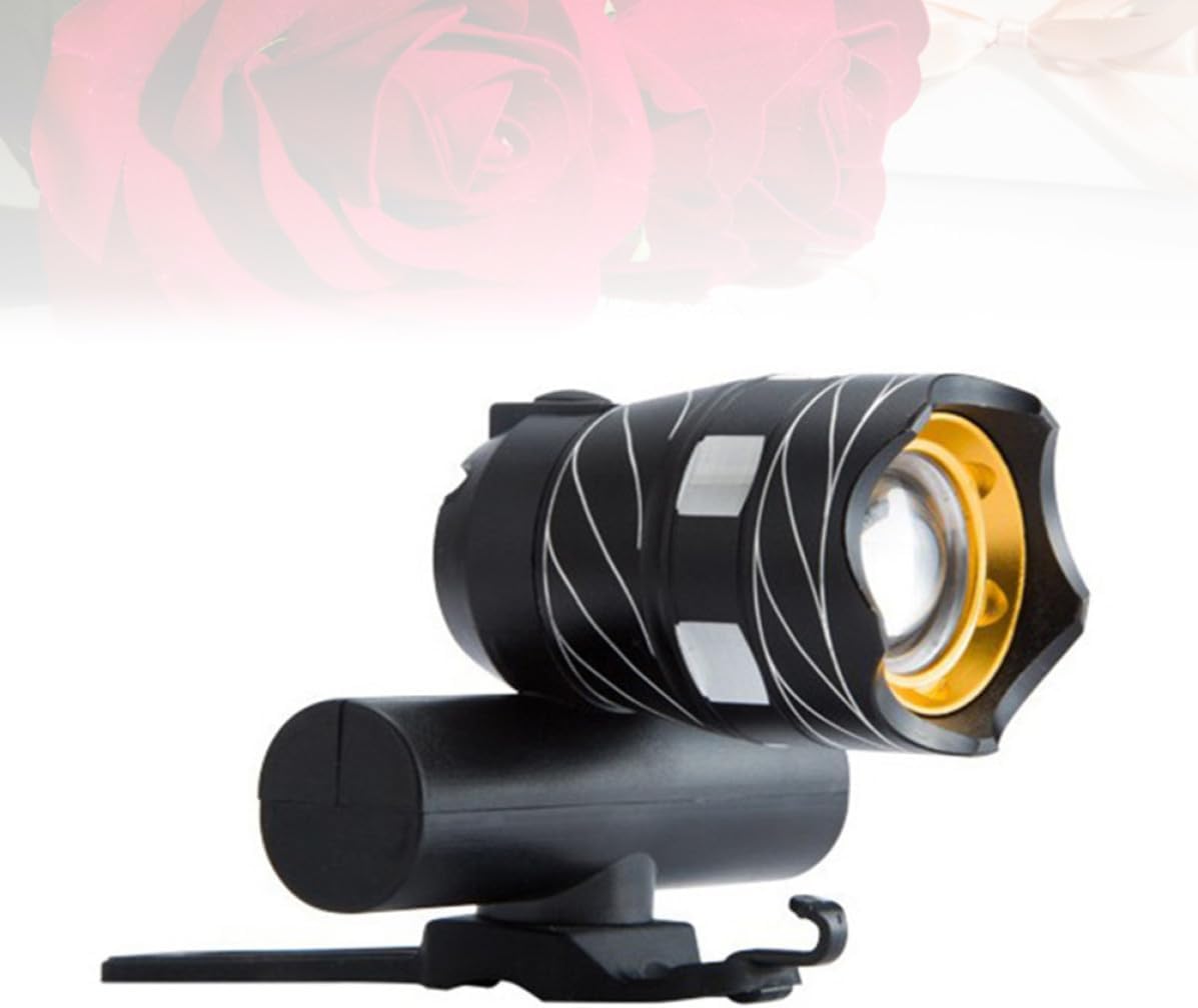 VOSAREA Waterproof Bike Headlight with Adjustable Mounts for Night Riding on Bike Handlebars and Cycling Helmets Sturdy Aluminium Alloy Front Light for City Commuting
