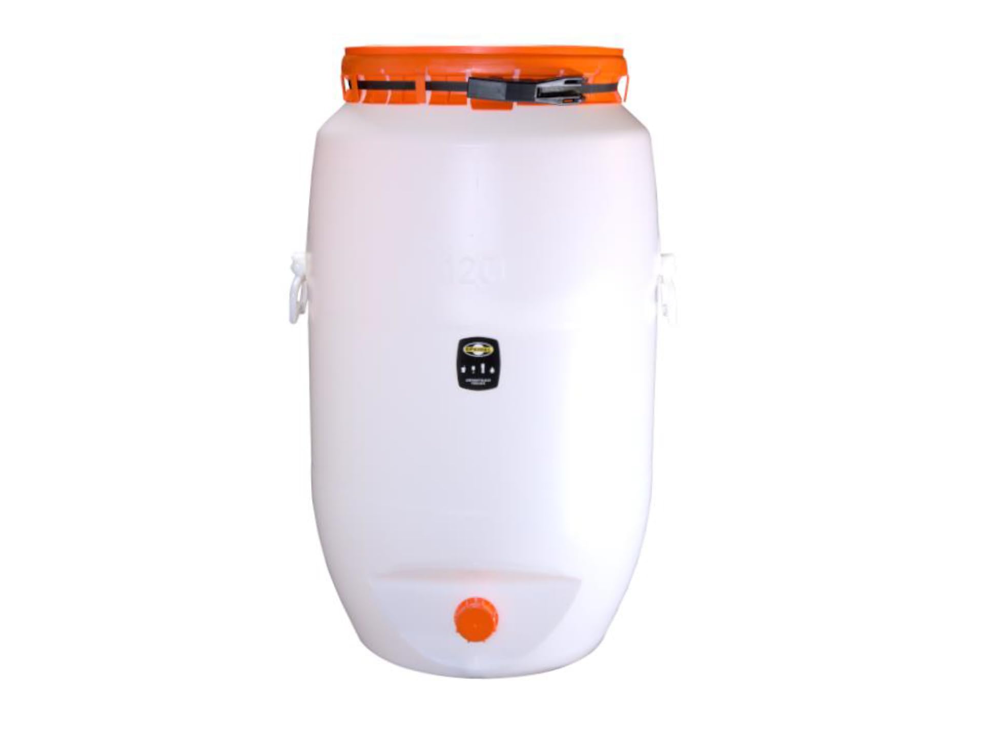 Speidel Tonneau de fermentation rond de 120 l avec robinet d'écoulement NW 15 et un bonde de fermentation