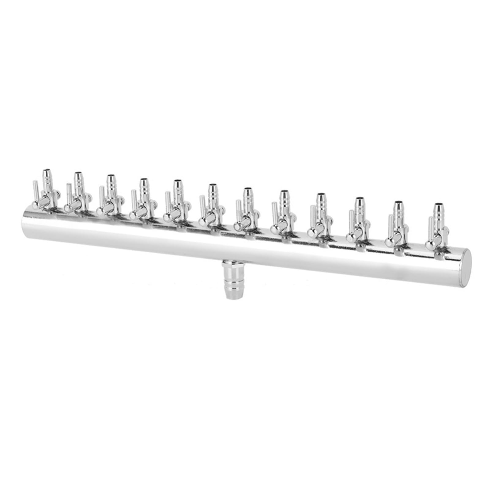 Aquarium-Luftventil aus Edelstahl, 8-Wege/12-Wege, Chrom-Kupfer-Sauerstoffrohr-Verteiler, Metallkonstruktion für Pumpen, Raumluftsysteme (12-Wege)