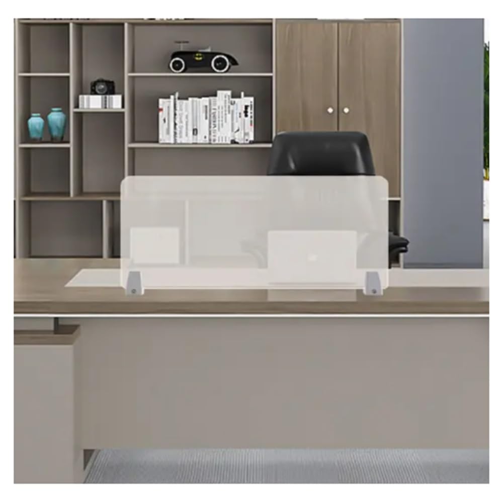 Soundproof Desk Partition for Office and Campus Transparent 40CMx30CM(120CMx40CM) Reduce Noise and Increase Privacy with Freestanding Panel