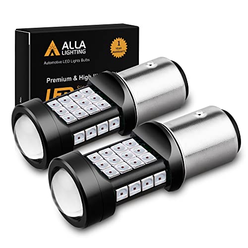 Alla Lighting 3800Lm Bay15D 1157 Red Led Strobe Brake Lights Bulbs Xtreme Super Bright 7528 2357 1157 Led Bulb High Power 3030 36-Smd 12V Leds For Car Truck Motorcycle Flashing Brake Stop Tail Lights #TOP21