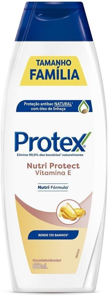 Sabonete Líquido Antibacteriano para Corpo Protex Nutri Protect Vitamina E 650ml Menor preço em Sabonete Líquido Antibacteriano para Corpo Protex Nutri Protect Vitamina E 650ml