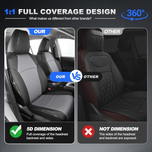 Image of AOMSAZTO Car Seat Covers for Toyota RAV4 2019-2025 Hybrid,Not for SE&XSE