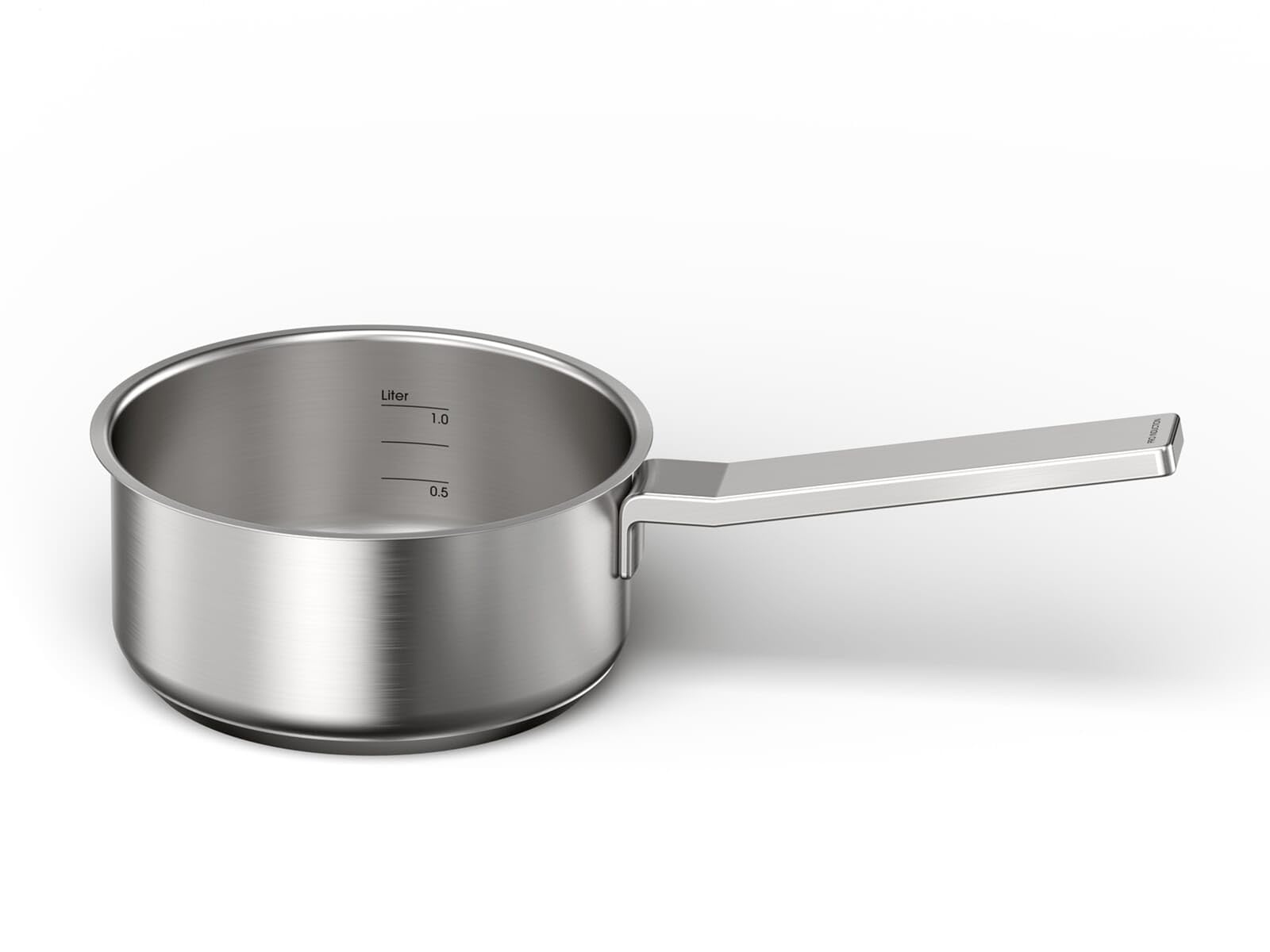Bosch HEZ9SE040 - Set di 4 utensili da cucina, 3 pentole, 1 padella per fornelli elettrici e piani cottura a induzione, prodotto in Germania