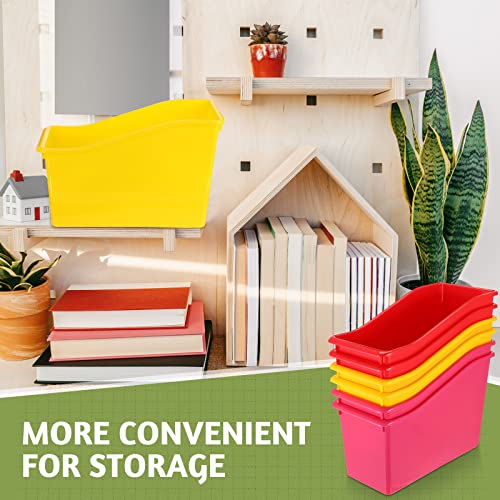Rangement plastique coloré durable : lot de 12 bacs robustes - 7