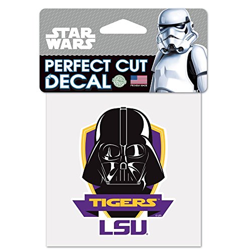 Wincraft NCAA Louisiana State University 14605115 Perfect Cut Color Decal, 4" x 4", Black