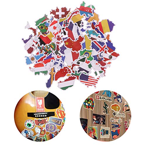 Xuebai 50X Nationale Vlaggen Stickers Speelgoed Landen Kaart Sticker DIY Scrapbooking Koffer Nationale Vlaggen Stickers… - Image 7