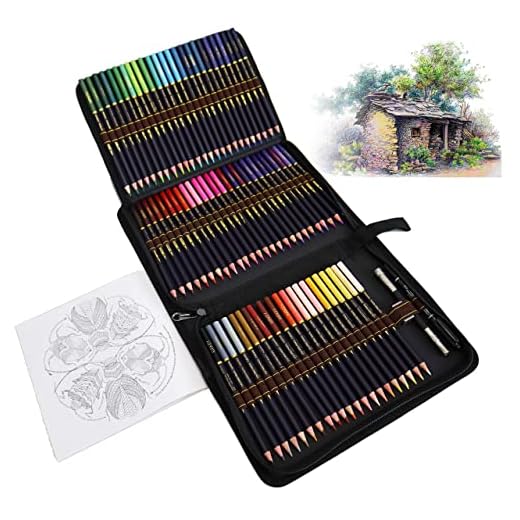 Lapices Colores Profesionales para Adultos y Niños, Juego de 72 Lapices con Base de Óleo Para pintar Mandalas de Adultos y Lapices de Dibujo, Libros de Colorear o útiles escolares