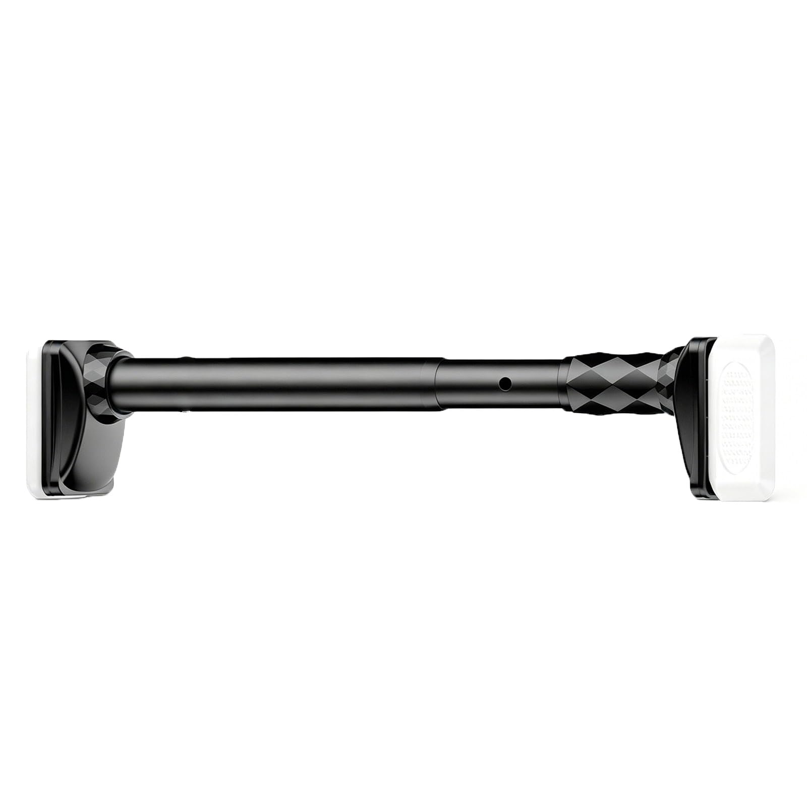 Heavy Duty Shower Curtain Rod, 16-196 in Tension Curtain Rod, Nonslip Stainless Steel, No Drilling for Bathroom Closet(Black,110-190cm/43-74in)