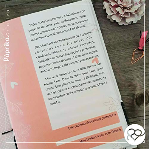 Caderno Devocional - Meu tempo com Deus - Hoje - Rosa e preto