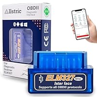 Allstric® OBD2 Diagnosegerät. ELM327 Auto Diagnosegerät mit OBD2 Bluetooth Adapter. OBD-II Diagnosewerkzeuge & Auslesegerät Auto für Fehlercodes & Fahrzeugdiagnose. Kompatibel mit OBD2 Fahrzeugen