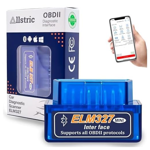 Allstric® OBD2 Diagnosegerät. ELM327 Auto Diagnosegerät mit OBD2 Bluetooth Adapter. OBD-II Diagnosewerkzeuge & Auslesegerät Auto für Fehlercodes & Fahrzeugdiagnose. Kompatibel mit OBD2 Fahrzeugen