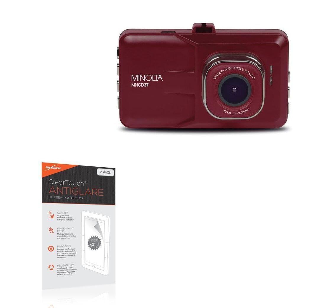 BoxWave Screen Protector Compatible With Minolta MNCD337N - ClearTouch Anti-Glare (2-Pack), Anti-Fingerprint Matte Film Skin