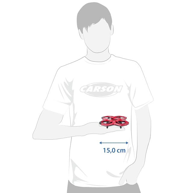 Foto 4 de 8 de Carson Cyber Drone IR RTF RC con Flip 360°, Headless y LED Rojo