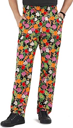 Men’s Garden Medley Print Baggy Chef Pant (Small)