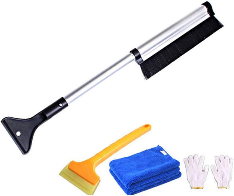 Vorcool 車用スノーブラシ セット スノースクレーパー 40cm 65cm伸縮 雪かき 除雪 霜取り 分解可能