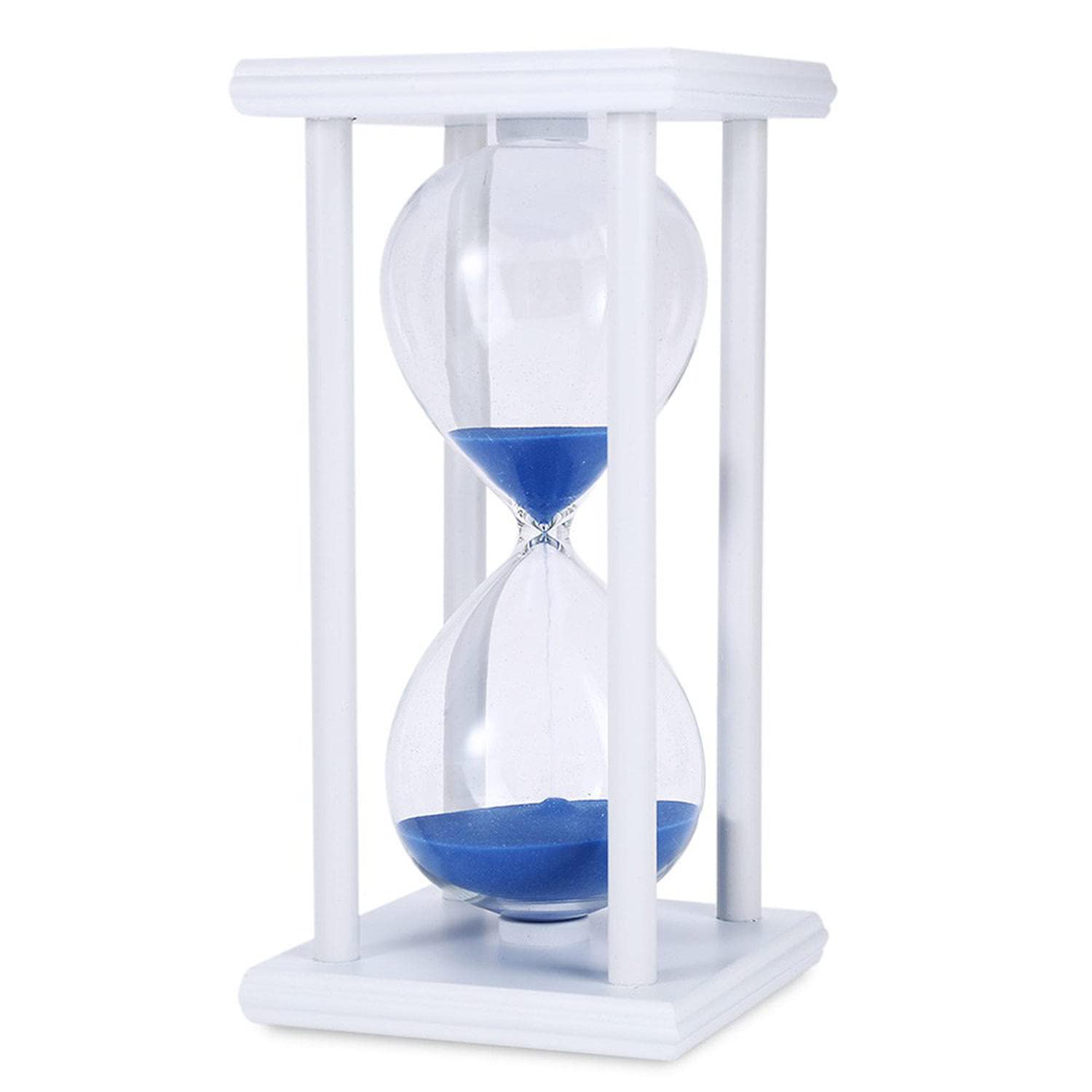 Temporizador de arena de 60 minutos de reloj de arena de la cocina de la escuela de madera moderno reloj de arena reloj de arena temporizador de té decoración del hogar regalo