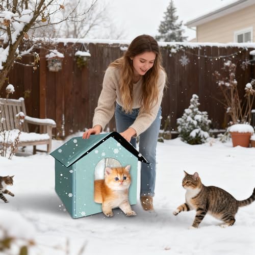 Cama para perros pequeños y cueva de mascotas impermeable para invierno 3