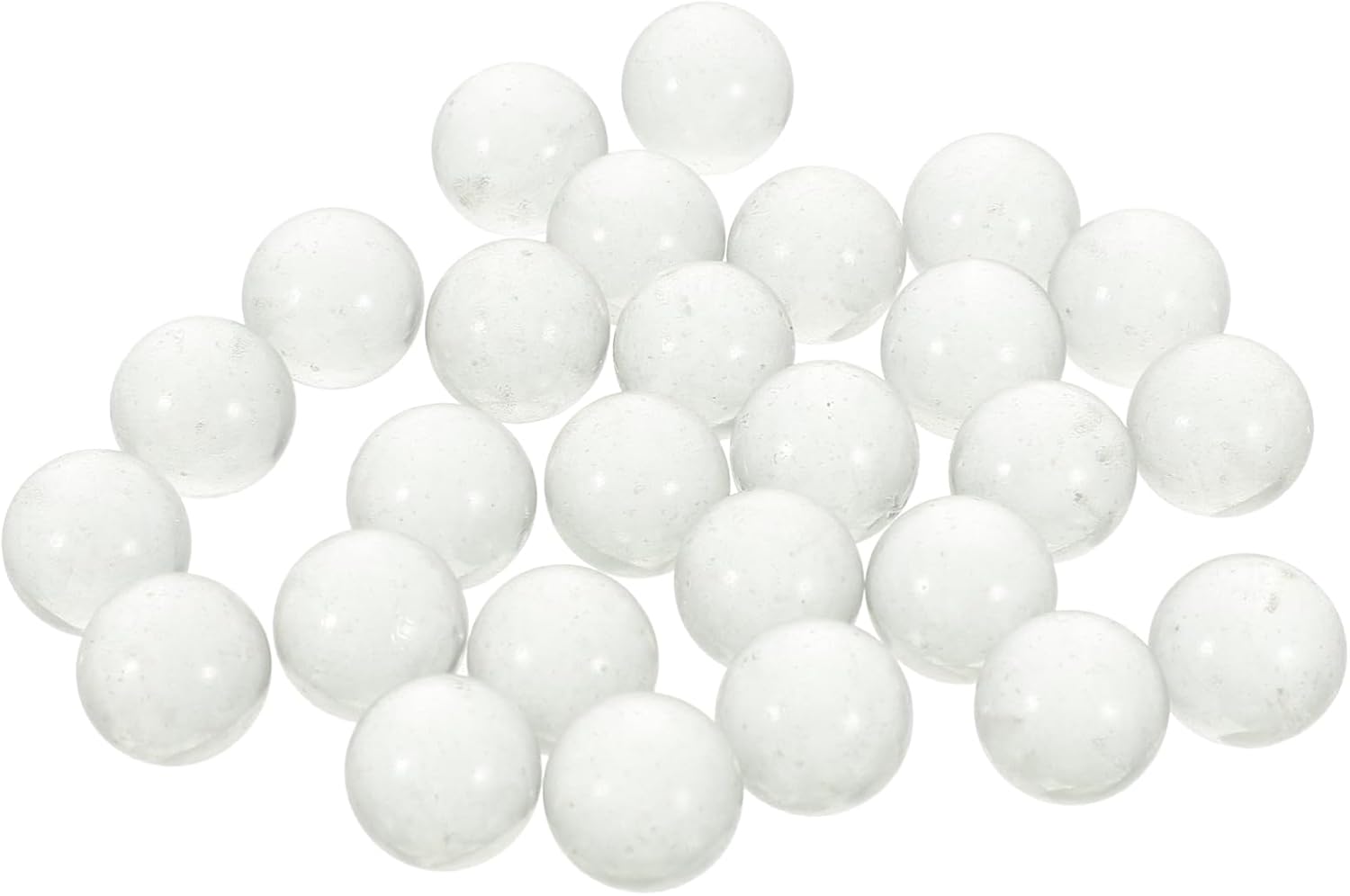 90pcs Clear Glass Beads for Home Decor Floral Arrangements and Crafts Round Marble Vase Fillers for Weddings and Events