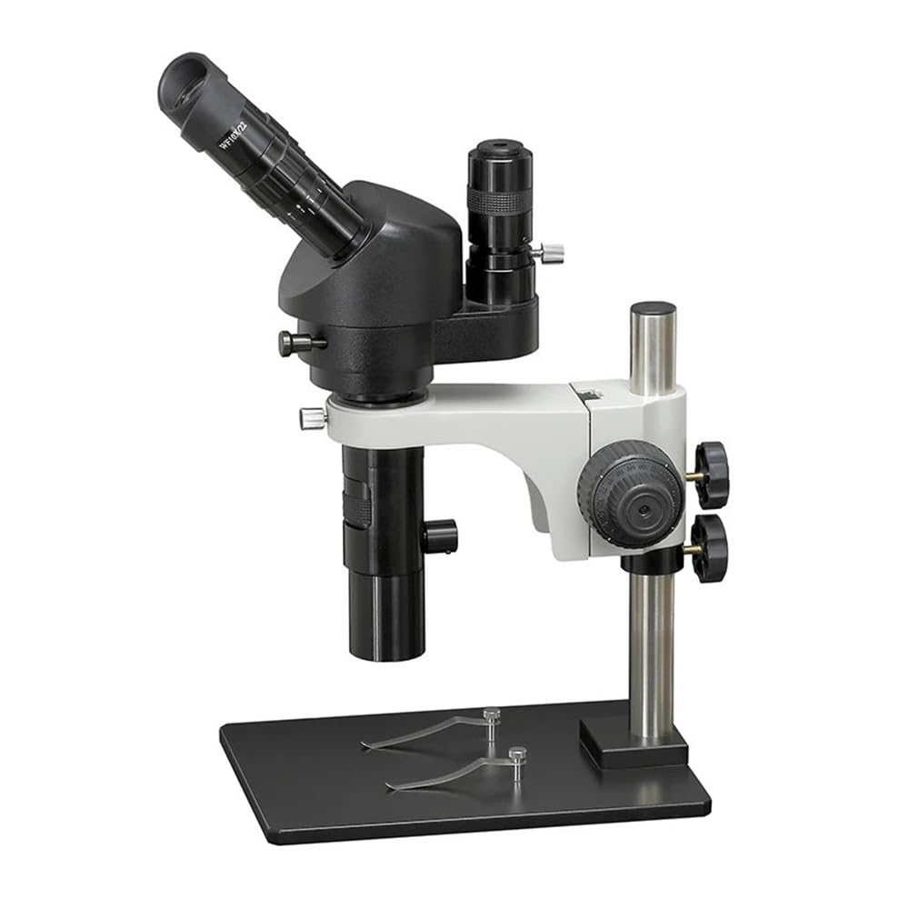 Microscope 14X-90X Continuous Zoom Monocular Trinocular Microscope Coaxial Illumination Fit for Observation Microscopic Surface of The Object
