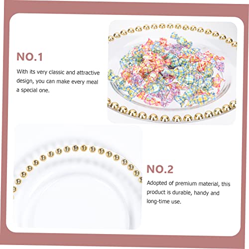 Plato de vidrio redondo con baño de oro COLLBATH miniatura 7