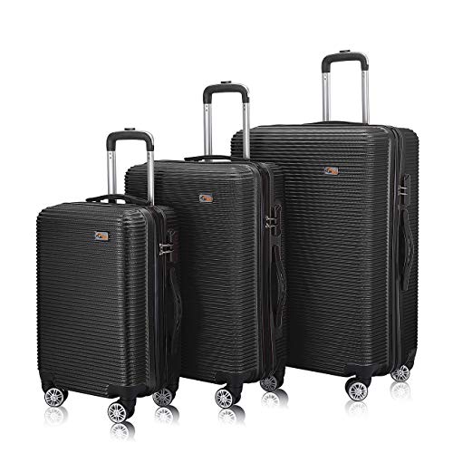 Samax koffer set 'City' trolley handbagage handbagage Kabina harde schaal licht met 4 wielen in verschillende kleuren en maten (M, L en XL)