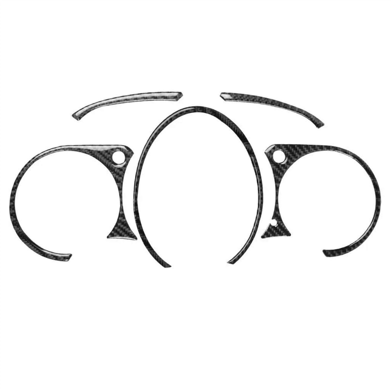 Carbon Fiber Car Interiors Dashboard Instrument Cluster Panel Cover Trim Stickers for Nissan 370Z 2009-2020 Anti-dust