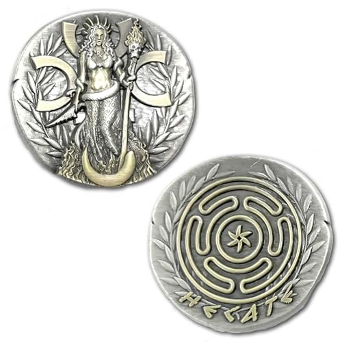 Hecate Greek Goddess of Crossroads Night Light Magic Witchcraft and the Moon Ancient Collectible Coin