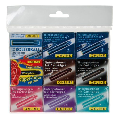 Online 17034 - Paquete recambios tinta pluma 9 cajas