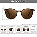 SUNGAIT Women's Classic Vintage Round Polarized Sunglasses Retro Style UV400