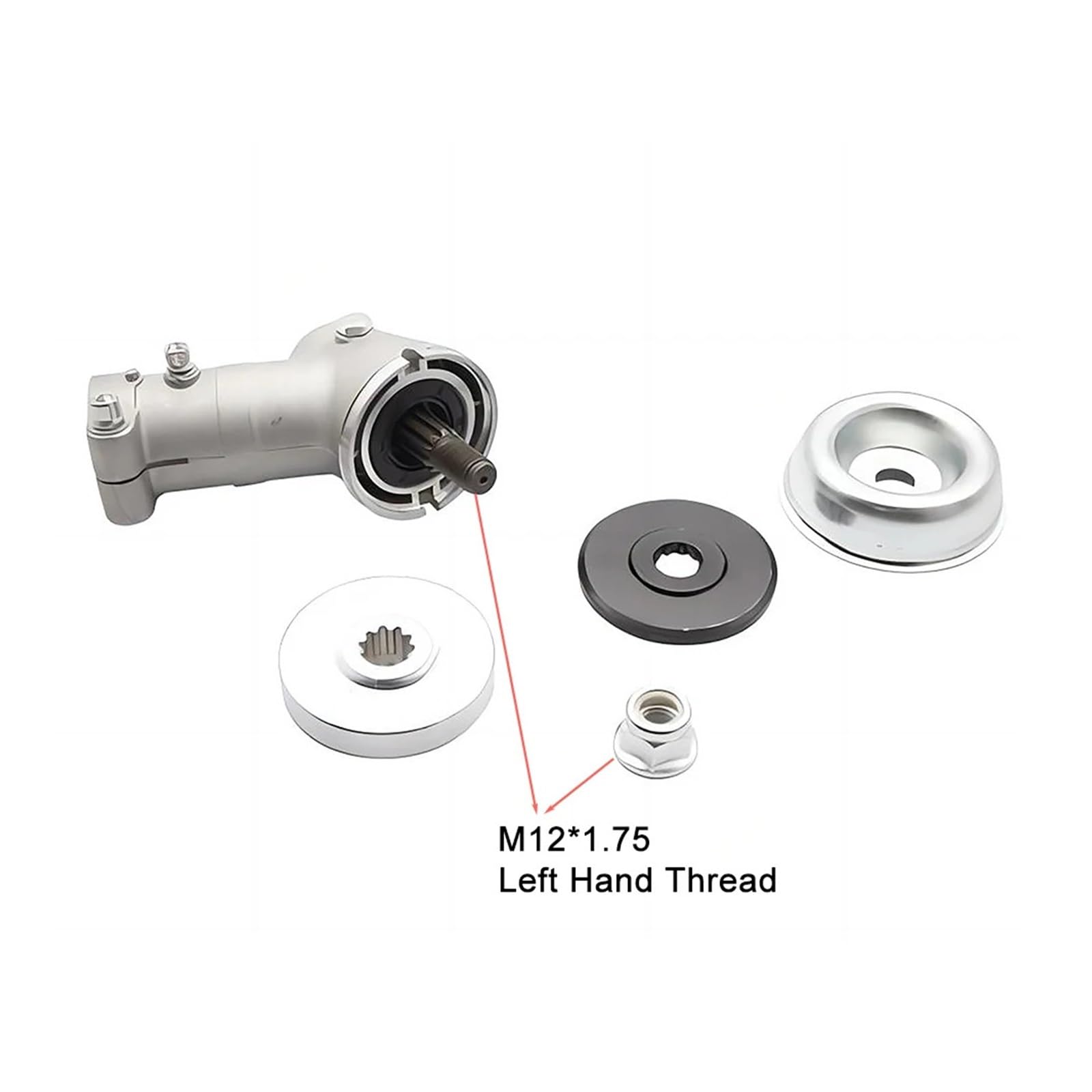 Cabezal de engranaje apto for desbrozadora Hus 143RII 236R 243R 243RJ 253R 253RJ 543RS 553RS