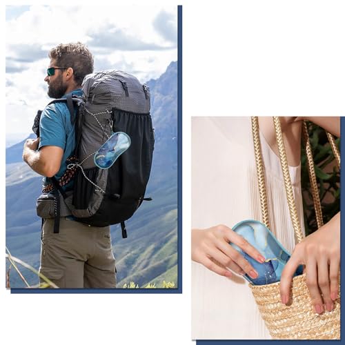 Image of FINTIE Sunglasses Case, Hard EVA Shell Shockproof Sport Glasses Case with Metal Carabiner Travel Zipper Eyeglasses Holder