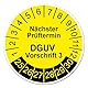 Finest Folia Prüfplaketten Set DGUV Vorschrift 3 Nächster Prüftermin 2025-2030 Prüftetiketten je 30x30mm gelb Ø3cm Prüfaufkleber Plaketten selbstklebend wasserfest R230 (10)