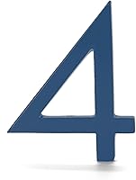 Vista 127 de Montague Metal Products Número de casa moderno de 6 pulgadas, número de casa flotante, fácil de instalar (0, cobre antiguo)