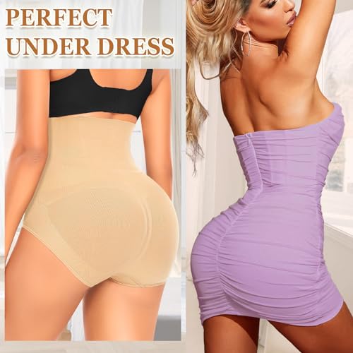 Image of Werena Tummy Control Shapewear Panties For Women Seamless High Waist Shaping Body Shaper Girdle Underwear