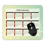 YENDOSTEEN 2026年カレンダー 美しいのマウスパッドー滑り止め加工処理 防水材質 疲労軽減, ラインカラフルな光がぼやけています マウスパッド Type-91