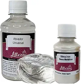 Ativador para Slime Universal 250ml Altezza - Super Premium Combos Divertidos Escolha o Seu DIY Slime Factory (Ativador + Base Iron 100g)