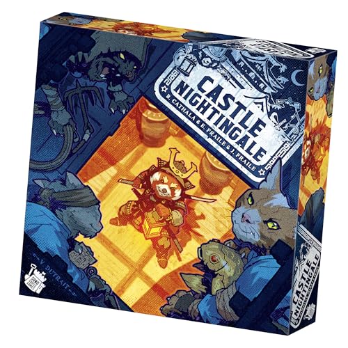Image of Castle Nightingale Board Game | Stealth Ninja vs. Samurai Strategy Game with Modular Boards, Competitive Asymmetric Gameplay, Ages 10+, 2 Players, 30 Minutes